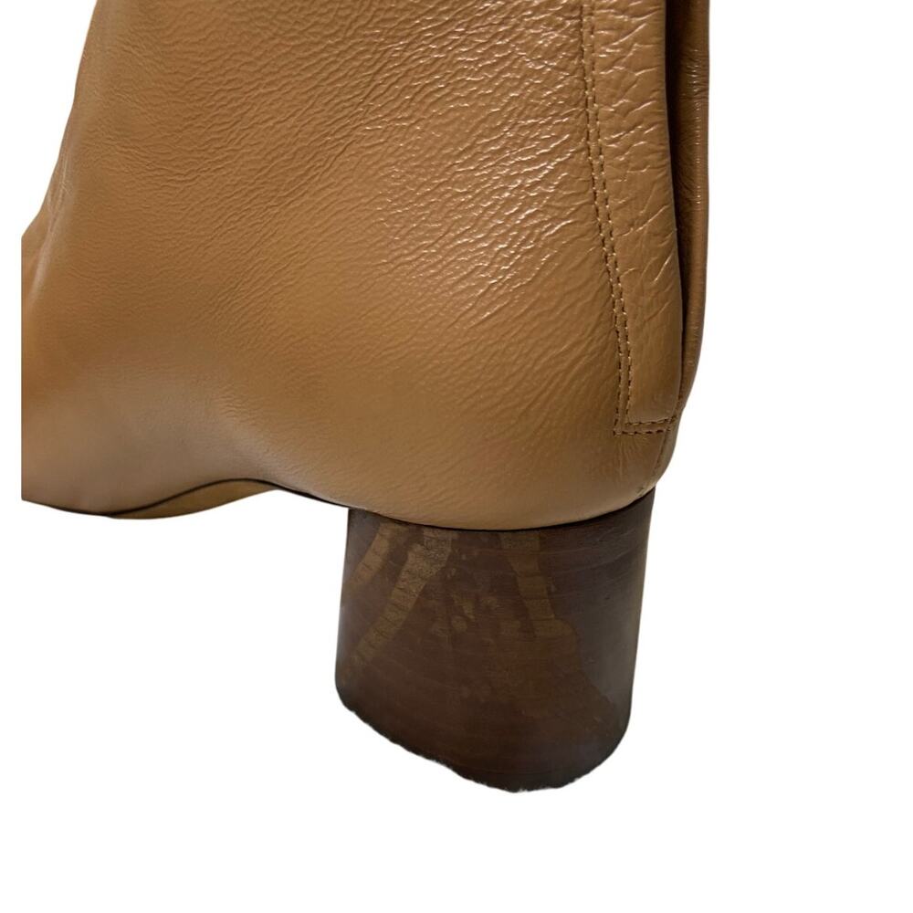 Mansur Gavriel Glove Lambskin Leather Ankle Boots Block Heel Statement Sz 40/10 - Picture 9 of 12